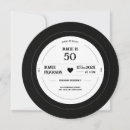 Search for rocking 50th birthday invitations Vinyl record