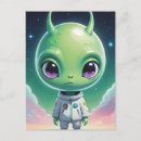 Search for cute alien postcards Funny