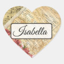 Search for musical notes with hearts stickers Pink