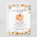 Search for pumpkin baby sprinkle invitations Fall