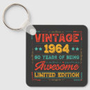 Search for 60 year key rings 60th birthday