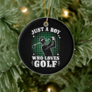 Search for funny golf christmas tree decorations Player