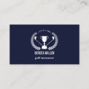 Search for golf business cards Dark blue