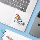 Search for colourful sugar skull stickers Skeleton