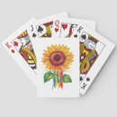 Search for sunflower painting playing cards Summer