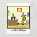 Search for funny christmas humor cartoon postcards Reindeer