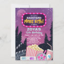 Search for movie under the stars invitations Outdoor movie party