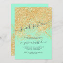 Search for mint sweet 16 invitations Princess