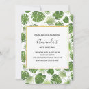 Search for tropical leaves invitations Exotic