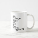 Search for change the world mugs Gandhi