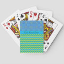 Search for zigzag playing cards Turquoise