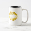 Search for gold lipstick mugs Stylish