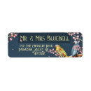 Search for pink bird return address labels Blue