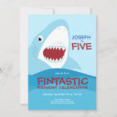 Search for waves birthday invitations Shark