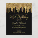 Search for gold glitter 21st birthday invitations Calligraphy