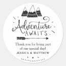 Search for camping baby shower stickers Thank you