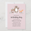 Search for rabbit 1st birthday invitations Girl