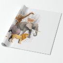 Search for zoo animals wrapping paper Wildlife