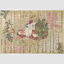 Search for vintage christmas decoupage paper Santa