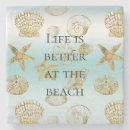Search for sea shell coasters Aqua