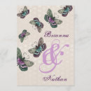 Search for purple butterfly wedding invitations Vintage