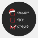 Search for funny ginger stickers Xmas