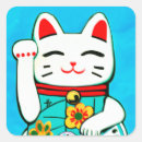 Search for maneki neko stickers Japanese