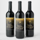 Search for bachelorette party wine labels Black and gold