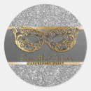 Search for silver masquerade stickers Elegant