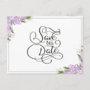 Search for lavender save the date postcards Engagement