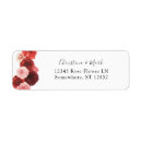 Search for red floral return address labels Modern