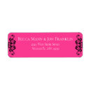 Search for dark pink return address labels Gothic