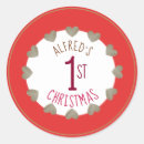 Search for babys first christmas stickers Gold