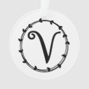 Search for letter v christmas tree decorations Initial