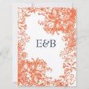 Search for orange and white wedding invitations Classic