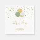 Search for green and gold napkins Baby shower