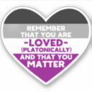 Search for asexual pride stickers Heart