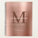 Search for rose gold planners Monogram monogrammed
