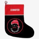 Search for humor christmas stockings Black