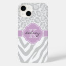 Search for zebra print monogram name cases Initial