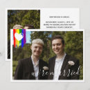 Search for gay wedding announcement cards Rainbow