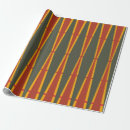 Search for mid century christmas wrapping paper Red