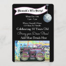 Search for 70 music invitations 80's