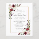 Search for red rose funeral invitations In loving memory