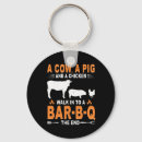 Search for cow and chicken key rings Feathers