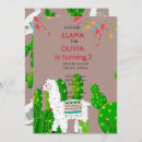 Search for trendy 1st birthday invitations Cactus