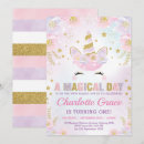 Search for unicorn birthday invitations Girly