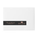 Search for gold and black graduation return address labels High school