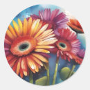 Search for gerbera daisy stickers Botanical