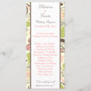 Search for pink floral wedding programs Green